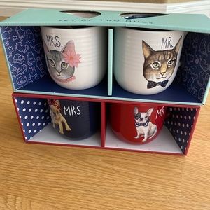 set of 4 tass decorated with your favorite pets
